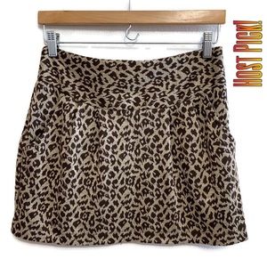 ☘️5 for $25☘️ Grass Collection Leopard Animal Print Mini Skirt Medium